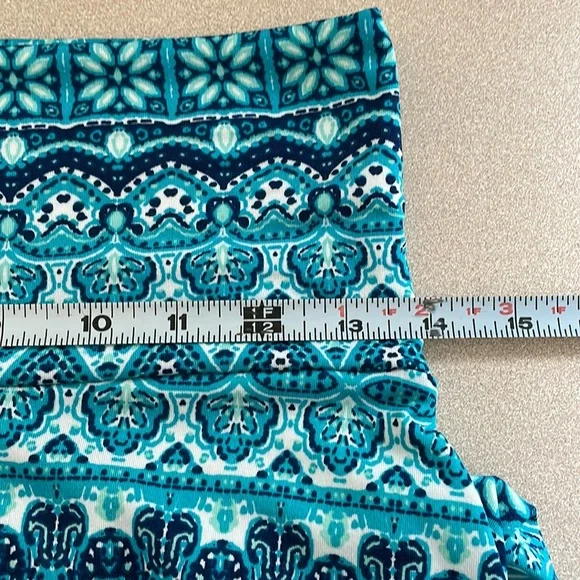 Lularoe Azure turquoise abstract skirt - Picture 5 of 8